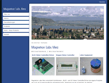 Tablet Screenshot of magnetron.ch