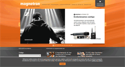 Desktop Screenshot of magnetron.es